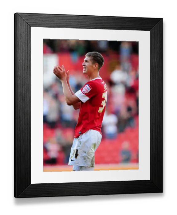 Framed Print : John Stones's Euphoric Moment: Barnsley's 1-0 Victory over Bristol City, September 1, 2012 Framed Print : John Stones's Euphoric Moment: Barnsley's 1-0 Victory over Bristol City, September 1, 2012