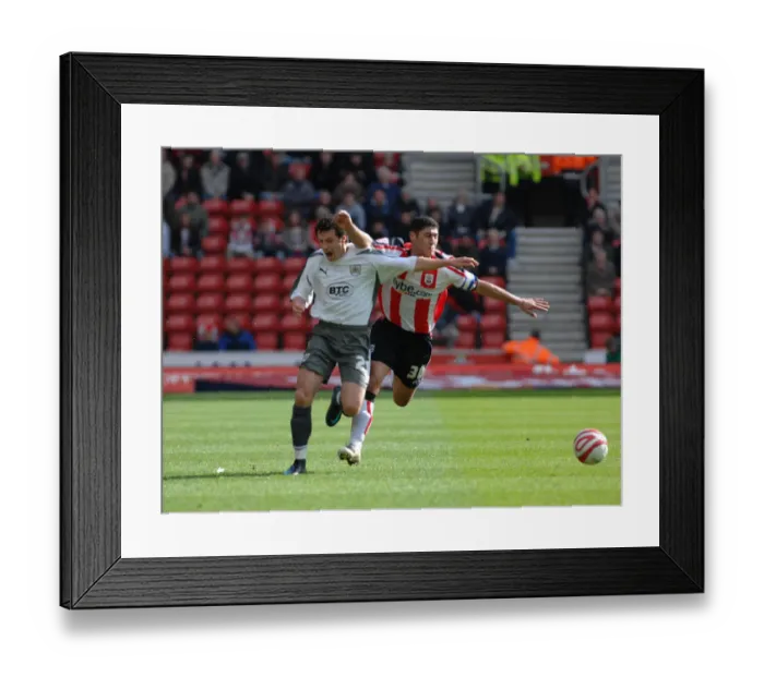 Framed Print : Sproule fouled by safri 1