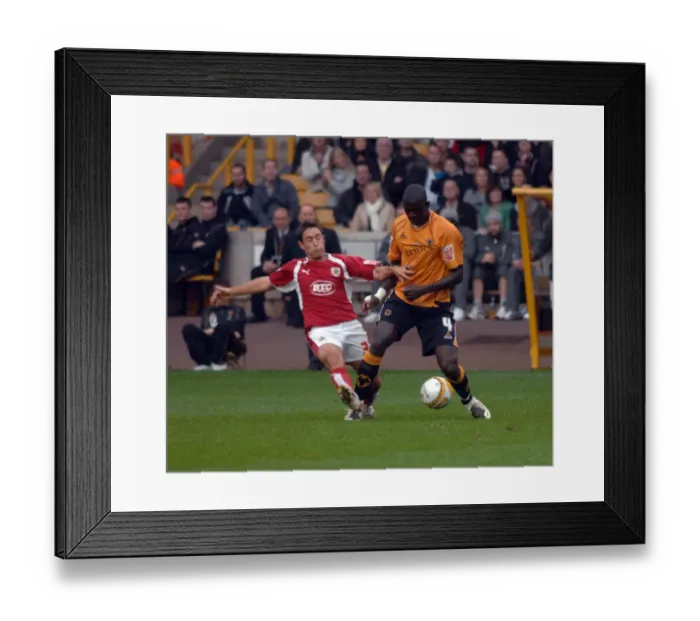 Framed Print : Bristol City First Team: Season 07-08: Wolverhampton Wanderers V Bristol City