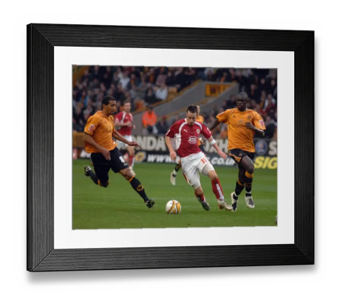 Framed Print : Season 07-08 Football Rivalry: Wolverhampton Wanderers vs. Bristol City