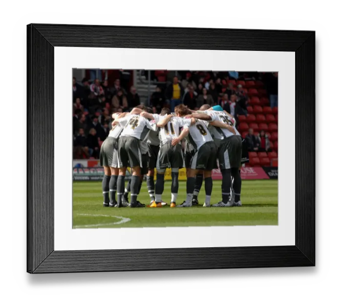 Framed Print : Team Huddle Framed Print : Team Huddle