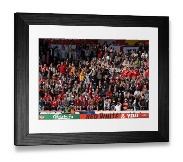 Framed Print : A Sea of Passionate Unity: Bristol City Football Club Fans
