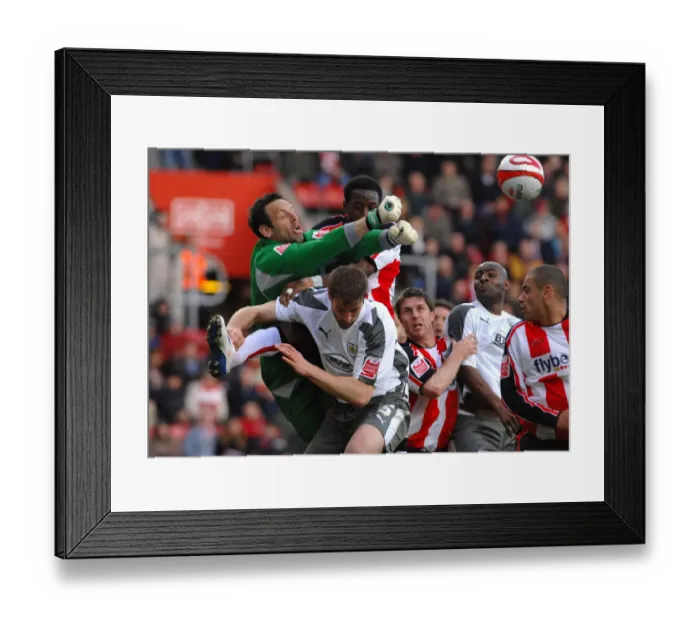 Framed Print : A Football Rivalry: Intense Southampton vs. Bristol City Battle (Season 07-08)