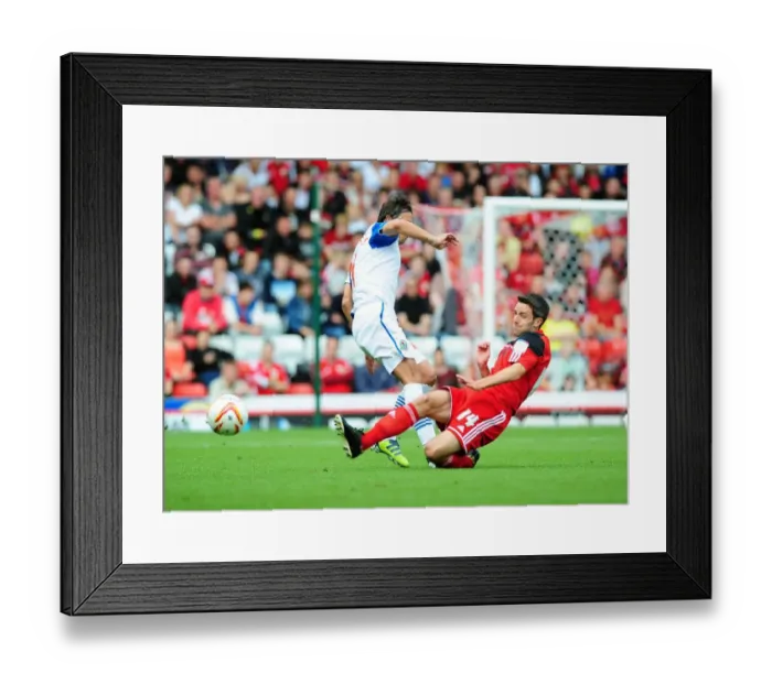Framed Print : Cole Skuse Stops Nuno Gomes: Thrilling Championship Showdown between Bristol City and Blackburn Rovers Framed Print : Cole Skuse Stops Nuno Gomes: Thrilling Championship Showdown between Bristol City and Blackburn Rovers