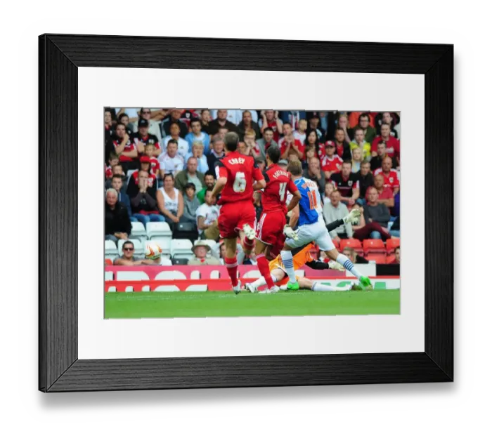 Framed Print : Jordan Rhodes Scores Against Former Team: Championship Showdown Between Bristol City and Blackburn Rovers, September 2012 Framed Print : Jordan Rhodes Scores Against Former Team: Championship Showdown Between Bristol City and Blackburn Rovers, September 2012