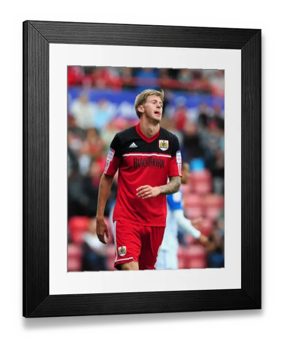 Framed Print : Frustrated Jon Stead of Bristol City During Championship Match Against Blackburn Rovers Framed Print : Frustrated Jon Stead of Bristol City During Championship Match Against Blackburn Rovers