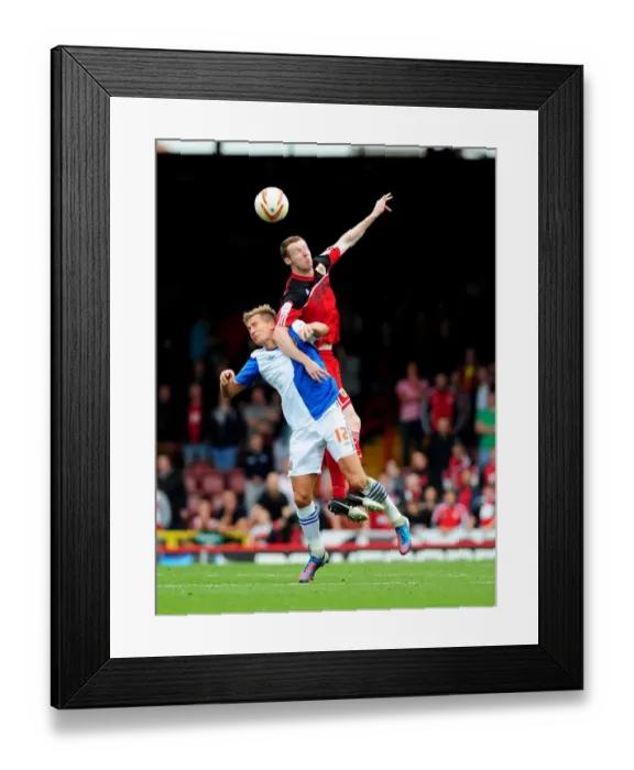 Framed Print : Championship Showdown: Pearson vs. Pedersen - A Battle for Supremacy between Bristol City and Blackburn Rovers