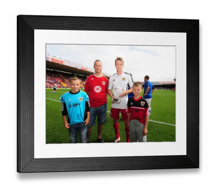 Framed Print : Clash in Championship: Bristol City vs. Blackburn Rovers at Ashton Gate Stadium (September 15, 2012)