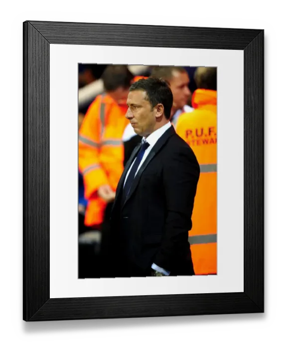 Framed Print : Derek McInnes Leads Bristol City Against Peterborough United in Championship Clash Framed Print : Derek McInnes Leads Bristol City Against Peterborough United in Championship Clash