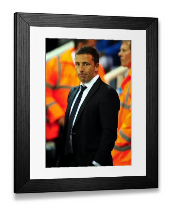 Framed Print : Derek McInnes Leads Bristol City in Championship Clash Against Peterborough United Framed Print : Derek McInnes Leads Bristol City in Championship Clash Against Peterborough United
