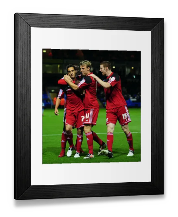 Framed Print : Bristol City's Sam Baldock Scores First Goal Against Peterborough United Framed Print : Bristol City's Sam Baldock Scores First Goal Against Peterborough United