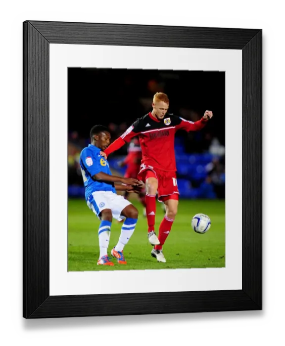 Framed Print : Bristol City vs Peterborough United: Championship Clash at London Road