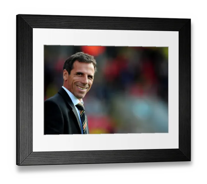 Framed Print : Gianfranco Zola Leads Watford Against Bristol City in Championship Showdown, September 2012