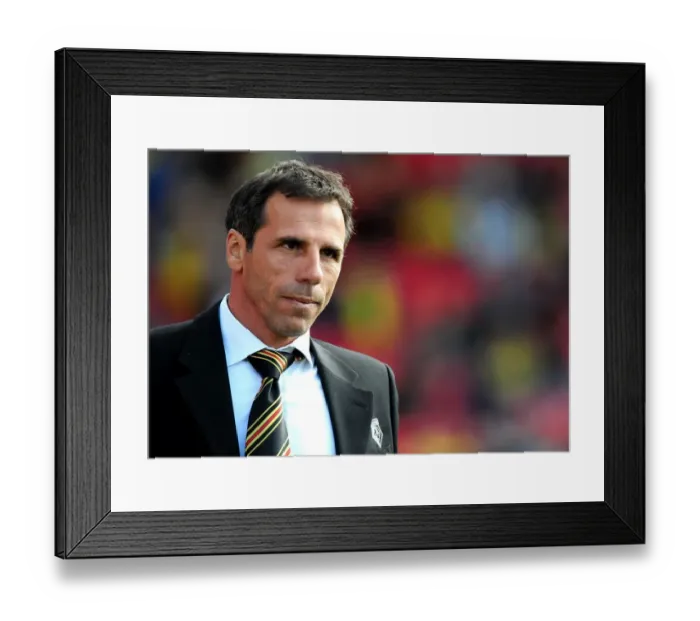 Framed Print : Gianfranco Zola Leads Watford in Championship Clash against Bristol City, September 2012 Framed Print : Gianfranco Zola Leads Watford in Championship Clash against Bristol City, September 2012