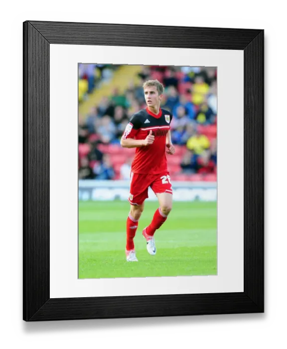 Framed Print : Bristol City's Joe Bryan in Action against Watford (Championship 2012) Framed Print : Bristol City's Joe Bryan in Action against Watford (Championship 2012)
