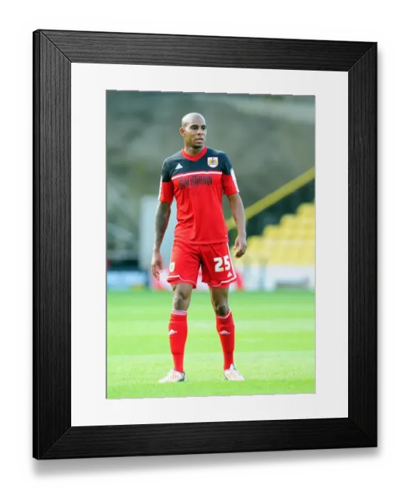 Framed Print : Marvin Elliott of Bristol City in Action at Vicarage Road, Watford vs Bristol City Championship Match, September 22, 2012 Framed Print : Marvin Elliott of Bristol City in Action at Vicarage Road, Watford vs Bristol City Championship Match, September 22, 2012