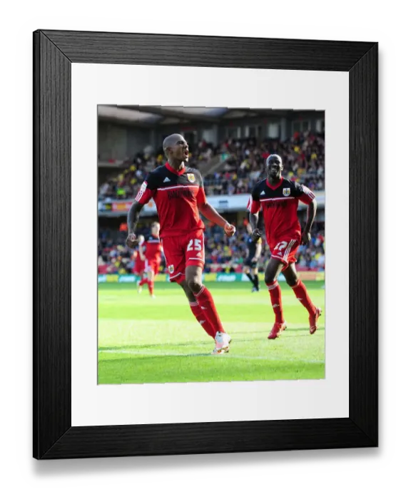 Framed Print : Marvin Elliott's Dramatic Equalizer: Championship Showdown at Vicarage Road, September 22, 2012