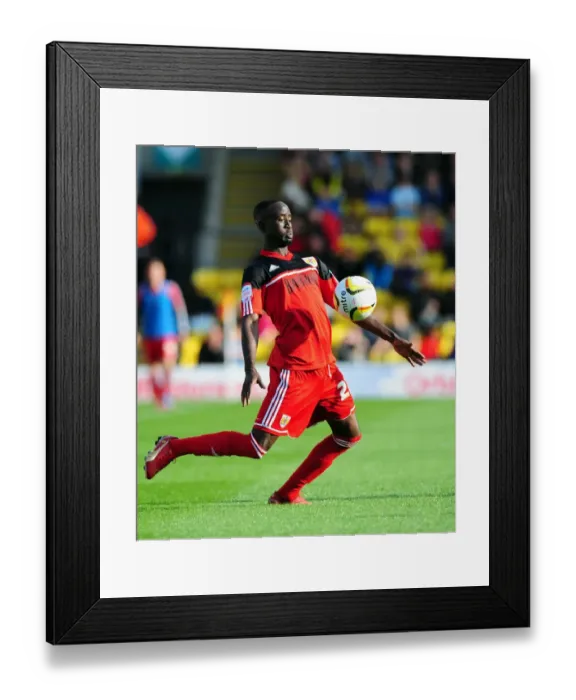 Framed Print : Adomah in Action: Championship Showdown - Watford vs. Bristol City, September 2012 Framed Print : Adomah in Action: Championship Showdown - Watford vs. Bristol City, September 2012