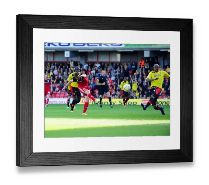 Framed Print : Last-Minute Agony for Neil Kilkenny as Bristol City Miss Out on Victory against Watford