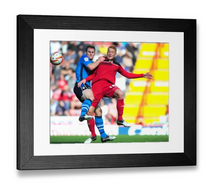 Framed Print : Bristol City vs Leeds United: Intense Battle Between Ryan Taylor and Jason Pearce Framed Print : Bristol City vs Leeds United: Intense Battle Between Ryan Taylor and Jason Pearce