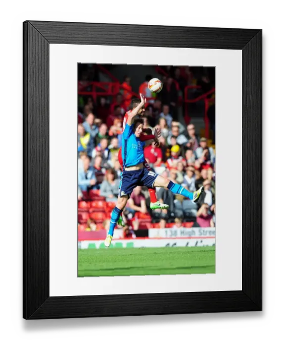 Framed Print : Bristol City vs Leeds United: Liam Fontaine vs Luciano Becchio - A Battle for Supremacy Framed Print : Bristol City vs Leeds United: Liam Fontaine vs Luciano Becchio - A Battle for Supremacy