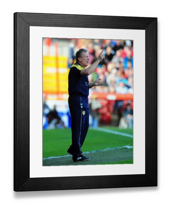 Framed Print : Championship Showdown: Neil Warnock at the Helm as Leeds United Face Bristol City, September 2012 Framed Print : Championship Showdown: Neil Warnock at the Helm as Leeds United Face Bristol City, September 2012