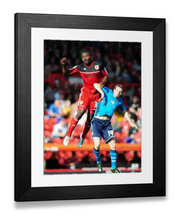 Framed Print : Bristol City vs Leeds United: George Elokobi vs Aidan White - Championship Battle Framed Print : Bristol City vs Leeds United: George Elokobi vs Aidan White - Championship Battle