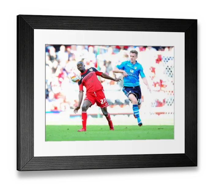 Framed Print : Intense Rivalry: Adomah vs Tonge - A Battle for Supremacy in the Championship Clash between Bristol City and Leeds United, September 2012 Framed Print : Intense Rivalry: Adomah vs Tonge - A Battle for Supremacy in the Championship Clash between Bristol City and Leeds United, September 2012