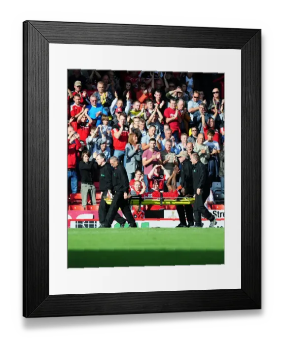 Framed Print : Bristol City Debutant George Elokobi Receives Standing Ovation after Horrific Injury