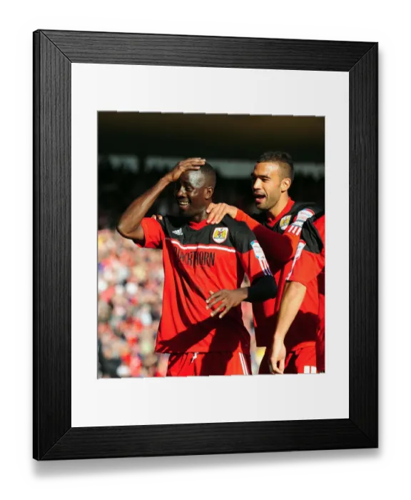 Framed Print : Adomah's Thrilling Championship Goal Celebration: Bristol City vs. Leeds United at Ashton Gate Stadium (September 2012) Framed Print : Adomah's Thrilling Championship Goal Celebration: Bristol City vs. Leeds United at Ashton Gate Stadium (September 2012)