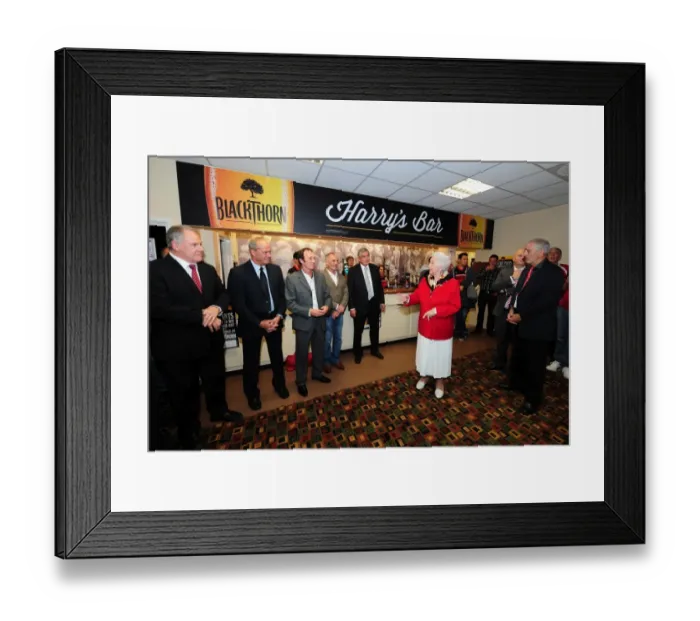 Framed Print : Bristol City Football Club: Marina Dolman Opens Harrys Bar at Ashton Gate Stadium during Leeds United Match, September 29, 2012