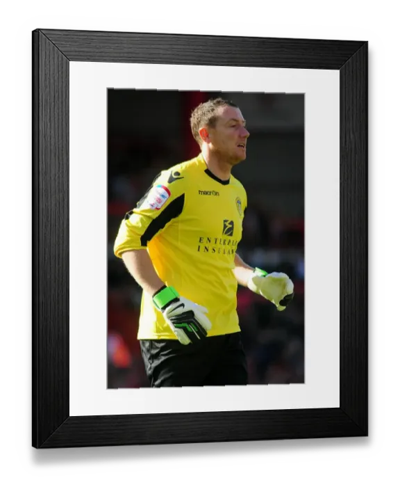 Framed Print : Bristol City vs Leeds United: Paddy Kenny in Action at Ashton Gate, Championship Football Match, September 2012