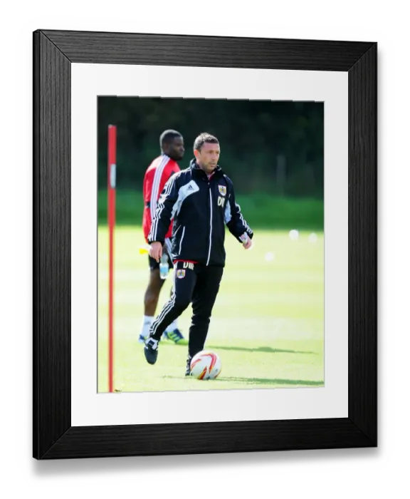 Framed Print : Derek McInnes Leads Bristol City Football Training Session, September 2012 Framed Print : Derek McInnes Leads Bristol City Football Training Session, September 2012