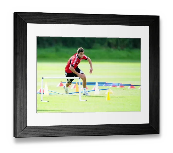 Framed Print : Bristol City's Sam Baldock in Action during Football Training, September 2012 Framed Print : Bristol City's Sam Baldock in Action during Football Training, September 2012