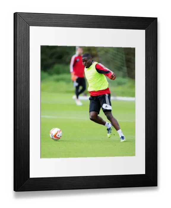 Framed Print : Bristol City: George Elokobi Trains Ahead of Loan Move Framed Print : Bristol City: George Elokobi Trains Ahead of Loan Move