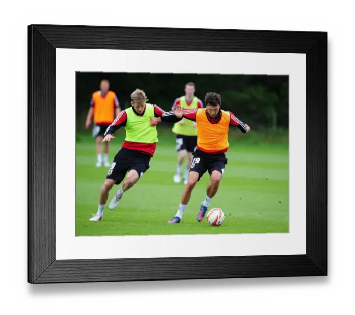 Framed Print : Bristol City Football Club Training Session, September 2012 Framed Print : Bristol City Football Club Training Session, September 2012