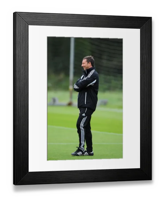 Framed Print : Bristol City FC: Derek McInnes Conducts Training Session, September 2012 Framed Print : Bristol City FC: Derek McInnes Conducts Training Session, September 2012