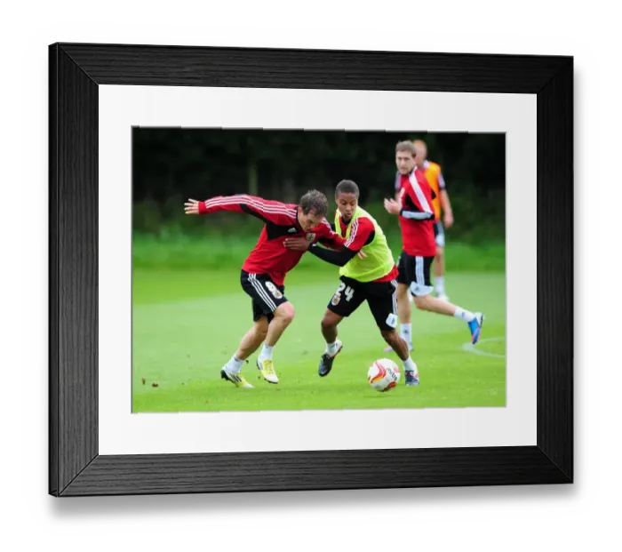 Framed Print : Bristol City Football Club: Bobby Reid vs Neil Kilkenny - Intense Training Showdown Framed Print : Bristol City Football Club: Bobby Reid vs Neil Kilkenny - Intense Training Showdown