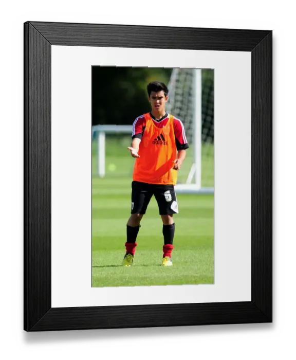 Framed Print : Bristol City Football Club: Miles John in Training at Failand Ground (September 2012)