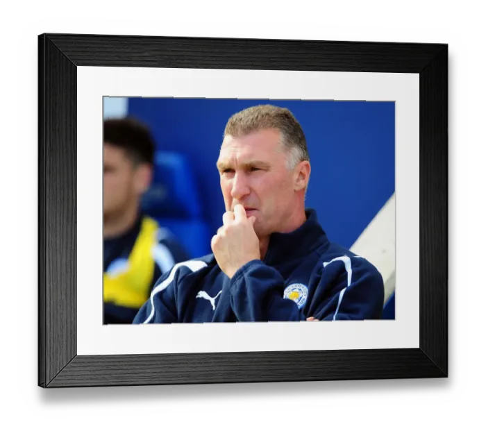 Framed Print : Nigel Pearson Returns: Leicester City vs. Bristol City in Championship Football, October 2012