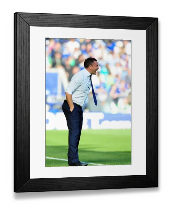 Framed Print : Derek McInnes Leads Bristol City at King Power Stadium, 2012 - Football Championship Match Framed Print : Derek McInnes Leads Bristol City at King Power Stadium, 2012 - Football Championship Match