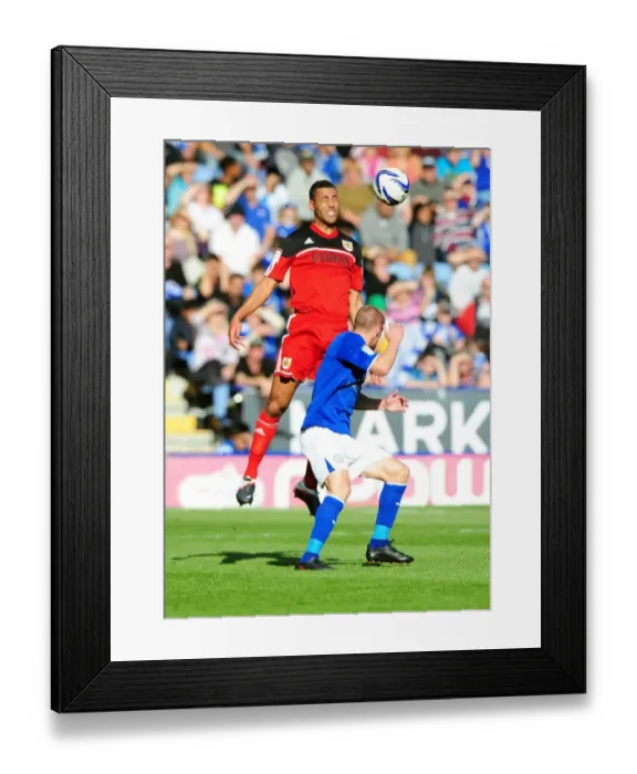 Framed Print : Battling for the Ball: Nyatanga vs. Vardy in Intense Leicester City vs. Bristol City Championship Clash Framed Print : Battling for the Ball: Nyatanga vs. Vardy in Intense Leicester City vs. Bristol City Championship Clash