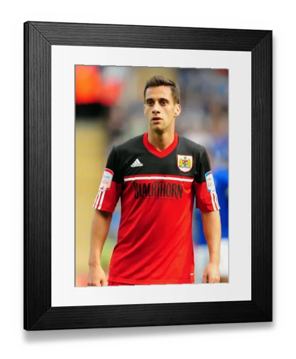 Framed Print : Sam Baldock in Action for Bristol City Against Leicester City, Championship Football Match, October 2012 Framed Print : Sam Baldock in Action for Bristol City Against Leicester City, Championship Football Match, October 2012
