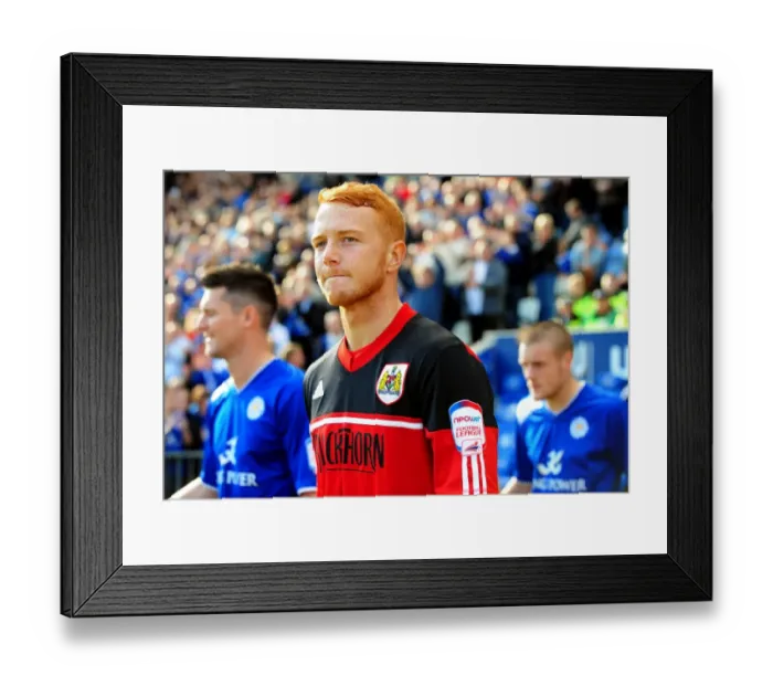 Framed Print : Ryan Taylor of Bristol City in Action against Leicester City at King Power Stadium, 2012 Championship Football Match