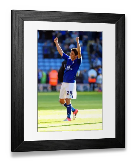 Framed Print : Anthony Knockaert's Triumph: Leicester City's Championship Win over Bristol City Framed Print : Anthony Knockaert's Triumph: Leicester City's Championship Win over Bristol City