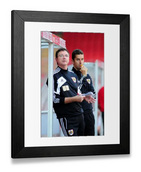 Framed Print : McStay and Russell Lead: Bristol City U21s vs Brentford U21s Framed Print : McStay and Russell Lead: Bristol City U21s vs Brentford U21s