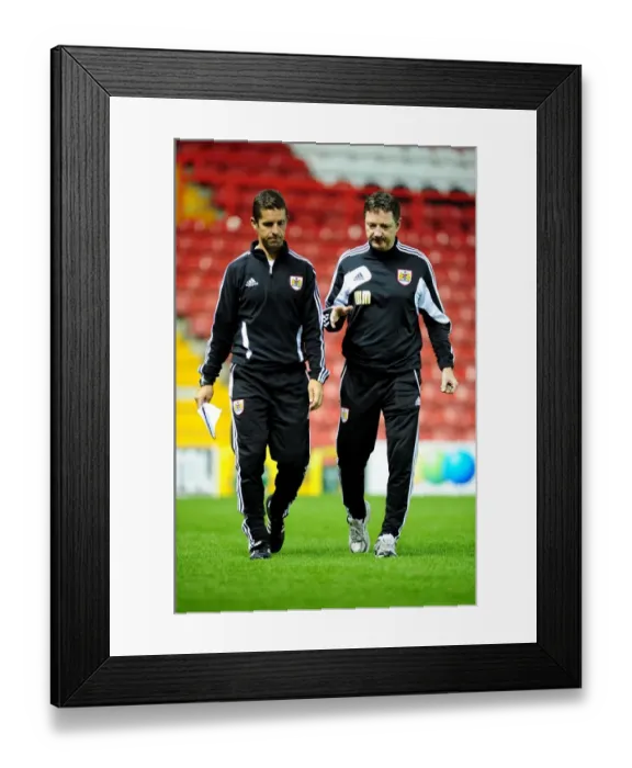 Framed Print : McStay and Russell Leading the Charge: Bristol City U21s vs. Brentford at Ashton Gate Framed Print : McStay and Russell Leading the Charge: Bristol City U21s vs. Brentford at Ashton Gate
