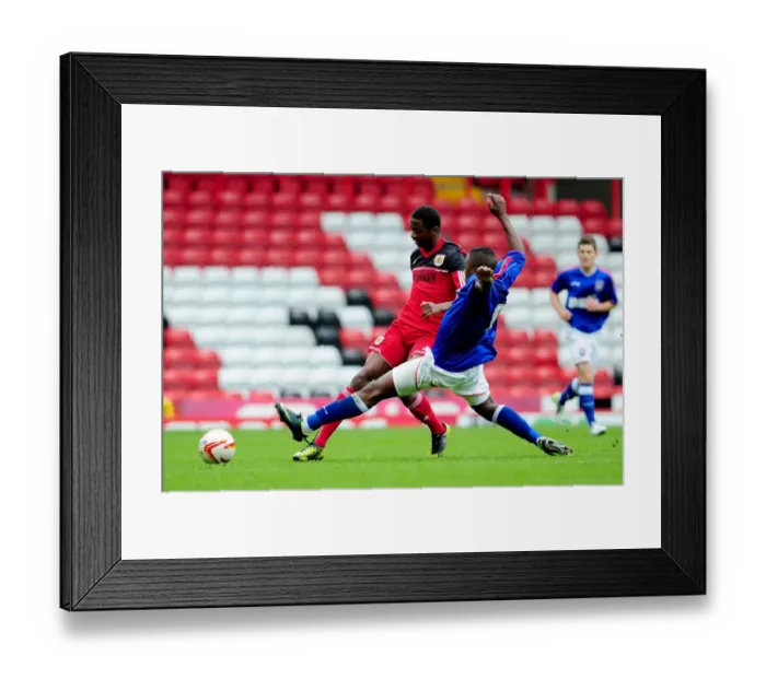 Framed Print : Tense Rivalry: Krans vs. Kourouma, Ashton Gate's U21 Football Showdown Framed Print : Tense Rivalry: Krans vs. Kourouma, Ashton Gate's U21 Football Showdown