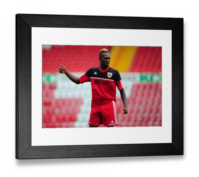 Framed Print : Ridwan Oluwatobi in Action: Bristol City U21s vs Ipswich Town U21s, Professional Development League 2, Ashton Gate