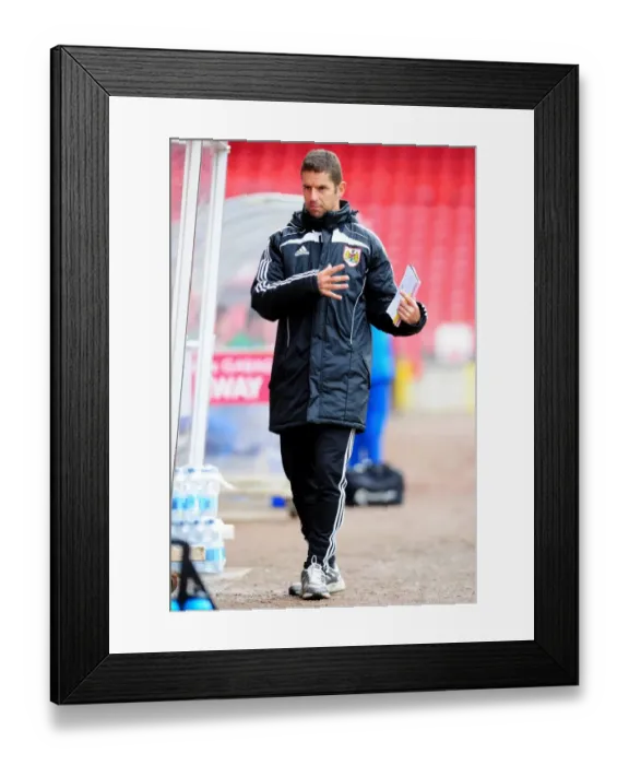 Framed Print : Alex Russell Leads Bristol City U21s Against Ipswich Town at Ashton Gate